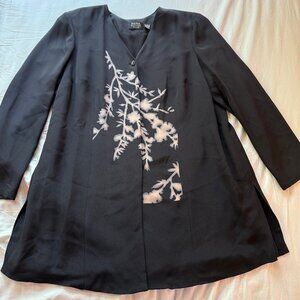 Dana Buchman silk photgram jacket